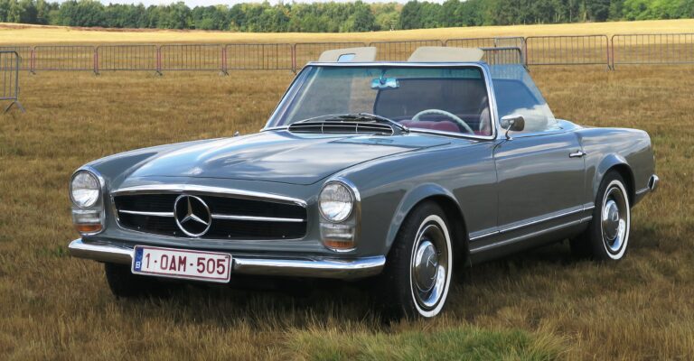 The Mercedes-Benz SL Pagoda is a classic and iconic sports car known for its timeless design and superb performance.